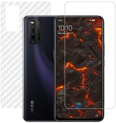 ECMERED Front and Back Screen Guard for IQOO 3, VIVO IQOO 3(Pack of 1)