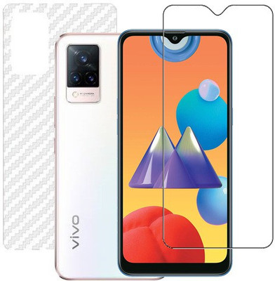 HOBBYTRONICS Front and Back Screen Guard for Vivo V21 (5G)(Pack of 2)