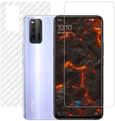 HOBBYTRONICS Front and Back Screen Guard for IQOO 3, IQOO 3 (5G)(Pack of 1)