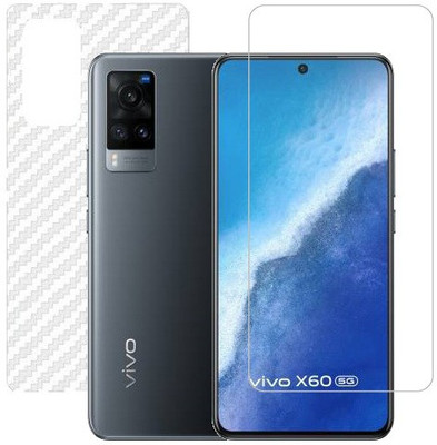 HOBBYTRONICS Front and Back Screen Guard for Vivo X60(Pack of 1)