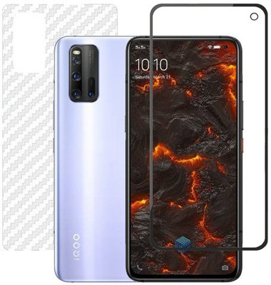HOBBYTRONICS Front and Back Screen Guard for IQOO 3, IQOO 3 (5G)(Pack of 1)