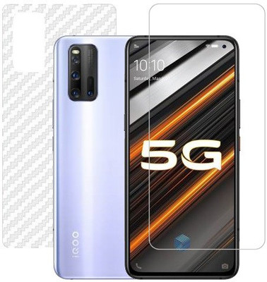 ECMERED Front and Back Screen Guard for IQOO 3, VIVO IQOO 3(Pack of 1)