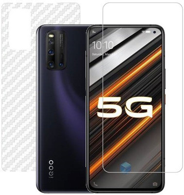 ECMERED Front and Back Screen Guard for IQOO 3, VIVO IQOO 3(Pack of 1)