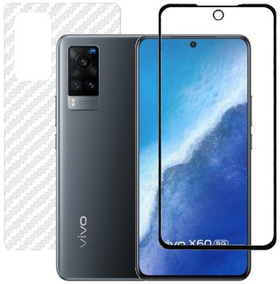 HOBBYTRONICS Front and Back Screen Guard for Vivo X60(Pack of 2)