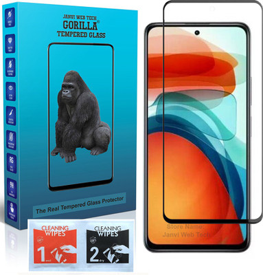 Janvi Web Tech Gorilla Tempered Glass Guard for Redmi 10(Pack of 1)