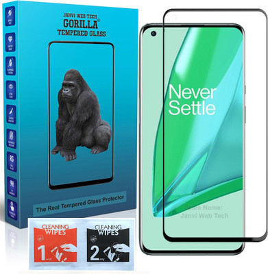 Janvi Web Tech Gorilla Tempered Glass Guard for Oneplus 9T(Pack of 1)