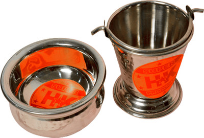 Super HK serving set bucket/baalti and bowl Bowl, Gravy Bucket Serving Set(Pack of 2)
