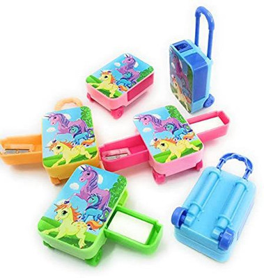 Tera13 unicorn single pencil tub Sharpeners(Set of 6, Multicolor)