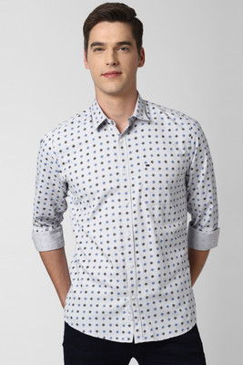 PETER ENGLAND Men Printed Casual Grey Shirt PETER ENGLAND Men Printed Casual Grey Shirt