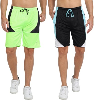 FTX Color Block Men Multicolor Regular Shorts