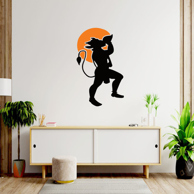 Masstone 66 cm God Hanuman ji Religious Wall Sticker Self Adhesive Sticker(Pack of 1)