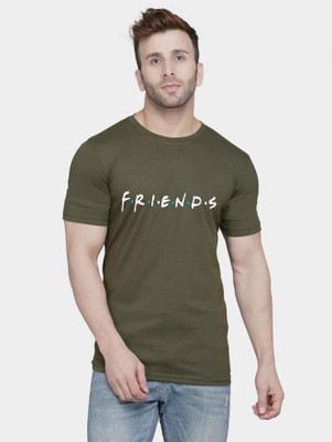 MINISTRY OF FRIENDS Printed Men Round Neck Green T-Shirt