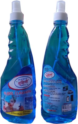 Grahni Glass cleaner pack of 2 Regular Liquid Toilet Cleaner(2 x 500 ml)