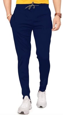 saachi fashion clothing Solid Men Dark Blue Track Pants