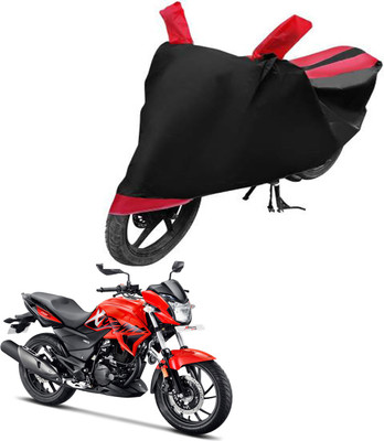 bikecar Two Wheeler Cover for Hero(Xtreme 200R, Black, Red)