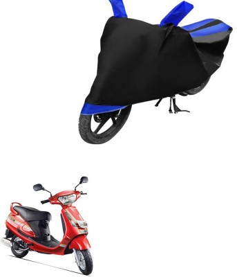 RONISH Waterproof Two Wheeler Cover for Mahindra(Duro DZ, Black, Blue)