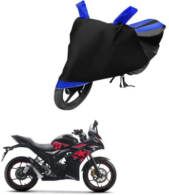 RONISH Waterproof Two Wheeler Cover for Suzuki(Black, Blue)