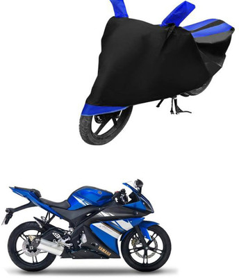 RONISH Waterproof Two Wheeler Cover for Yamaha(R15, Black, Blue)