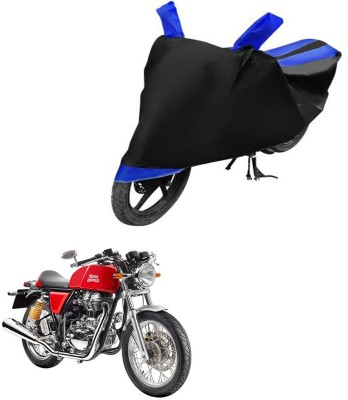 RONISH Waterproof Two Wheeler Cover for Royal Enfield(Continental GT, Black, Blue)