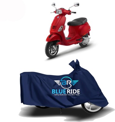 BLUERIDE Two Wheeler Cover for Vespa(Vespa SXL 125, Blue)