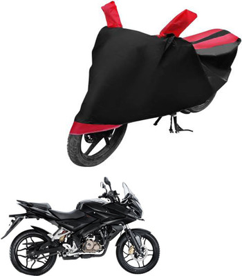 bikecar Two Wheeler Cover for Bajaj(Pulsar AS 150, Black, Red)