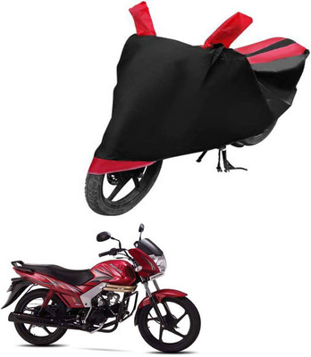 bikecar Two Wheeler Cover for Mahindra(Centuro, Black, Red)