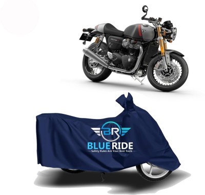 BLUERIDE Two Wheeler Cover for Triumph(Thruxton 1200 R, Blue)