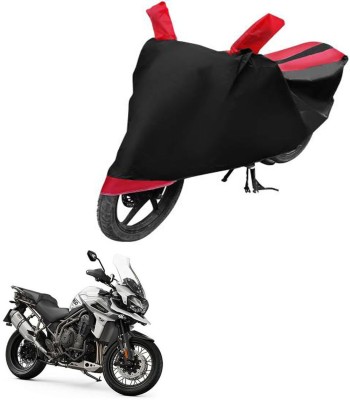 RONISH Waterproof Two Wheeler Cover for Triumph(Tiger 800 XCA, Red, Black)