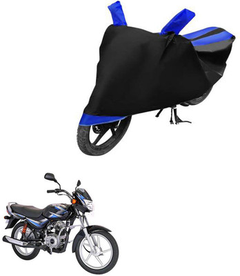 RONISH Waterproof Two Wheeler Cover for Bajaj(Platina, Black, Blue)