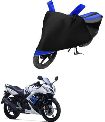 RONISH Waterproof Two Wheeler Cover for Yamaha(YZF R15 S, Black, Blue)