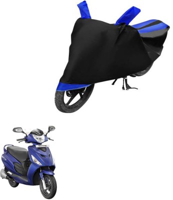 RONISH Waterproof Two Wheeler Cover for Hero(Maestro Edge, Black, Blue)