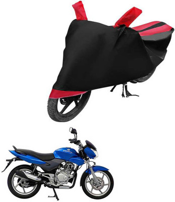 bikecar Two Wheeler Cover for Bajaj(DTS-i, Black, Red)