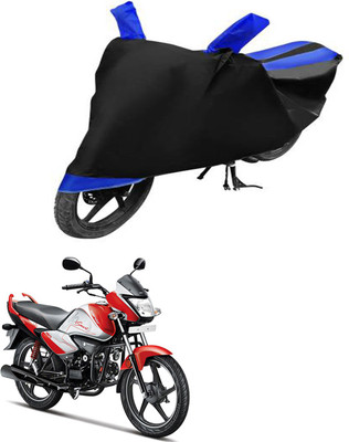 RONISH Waterproof Two Wheeler Cover for Hero(Splendor I Smart, Black, Blue)
