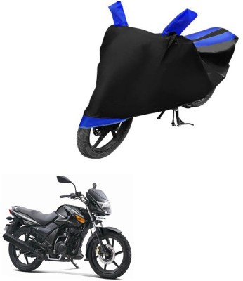 RONISH Waterproof Two Wheeler Cover for TVS(Flame DS 125, Black, Blue)