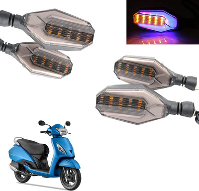 COMICAL Front, Rear LED Indicator Light for TVS Jupiter(Blue, Yellow)