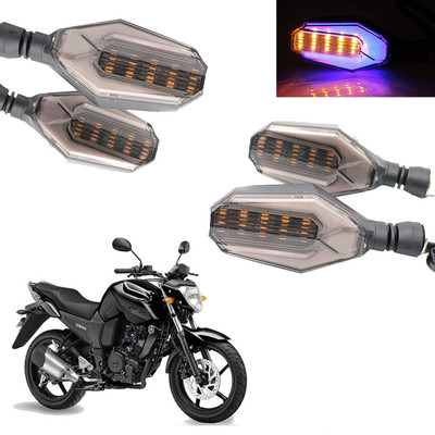 COMICAL Front, Rear LED Indicator Light for Yamaha FZ16(Blue, Yellow)