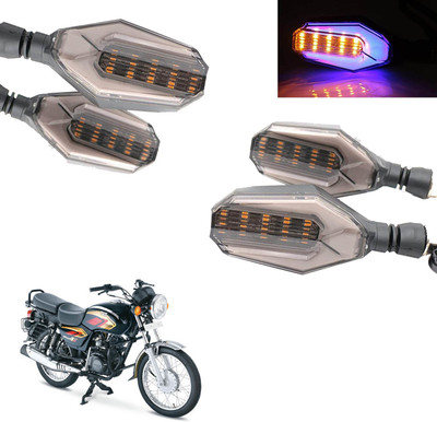 COMICAL Front, Rear LED Indicator Light for TVS Max 4R(Blue, Yellow)