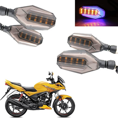 COMICAL Front, Rear LED Indicator Light for Hero Ignitor(Blue, Yellow)