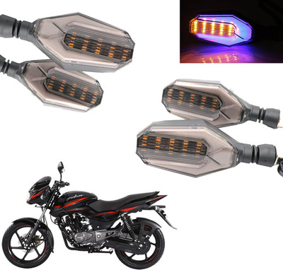 COMICAL Front, Rear LED Indicator Light for Bajaj Pulsar 150(Blue, Yellow)