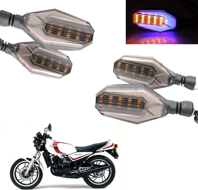 COMICAL Front, Rear LED Indicator Light for Yamaha RD 350(Blue, Yellow)