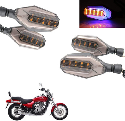 COMICAL Front, Rear LED Indicator Light for Bajaj Avenger(Blue, Yellow)