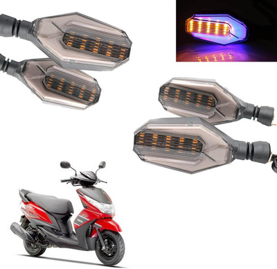 COMICAL Front, Rear LED Indicator Light for Yamaha Ray Z(Blue, Yellow)