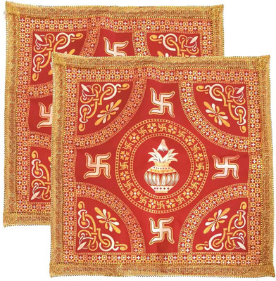 SK Craft Hindu Altar Cloth(Pack of 2)