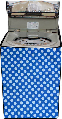 AAVYA UNIQUE FASHION Top Loading Washing Machine  Cover(Width: 58.42 cm, Blue,White)