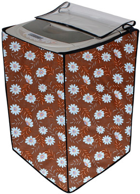 AAVYA UNIQUE FASHION Top Loading Washing Machine  Cover(Width: 60.15 cm, Brown,White)