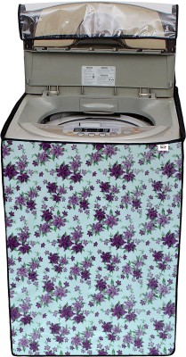 AAVYA UNIQUE FASHION Top Loading Washing Machine  Cover(Width: 58.42 cm, White, Purple)