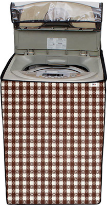 Auf Top Loading Washing Machine  Cover(Width: 60.96 cm, Brown,White)