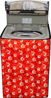 AAVYA UNIQUE FASHION Top Loading Washing Machine  Cover(Width: 58.42 cm, Red,White)