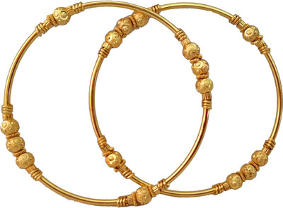 DIMIKI Alloy Gold-plated Bangle Set(Pack of 2)