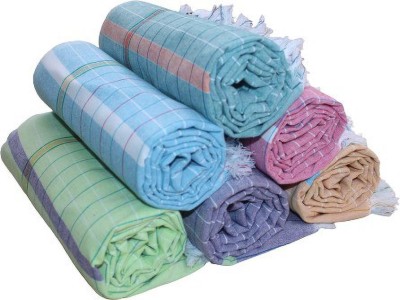 GOPAL HANDLOOMS Cotton 500 GSM Bath Towel(Pack of 5)